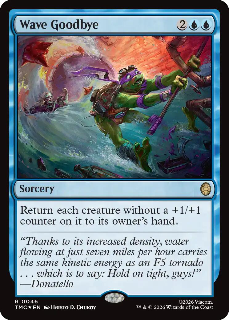 Wave Goodbye (Surge Foil) [Teenage Mutant Ninja Turtles Commander] | Exor Games New Glasgow