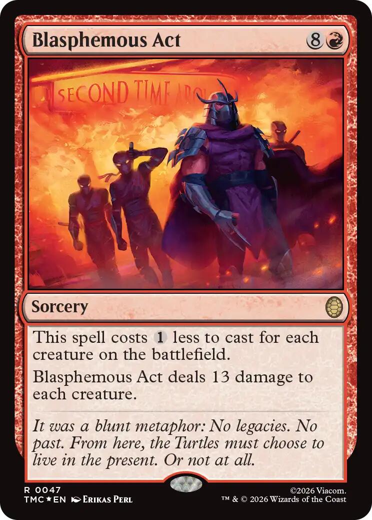 Blasphemous Act (Surge Foil) [Teenage Mutant Ninja Turtles Commander] | Exor Games New Glasgow