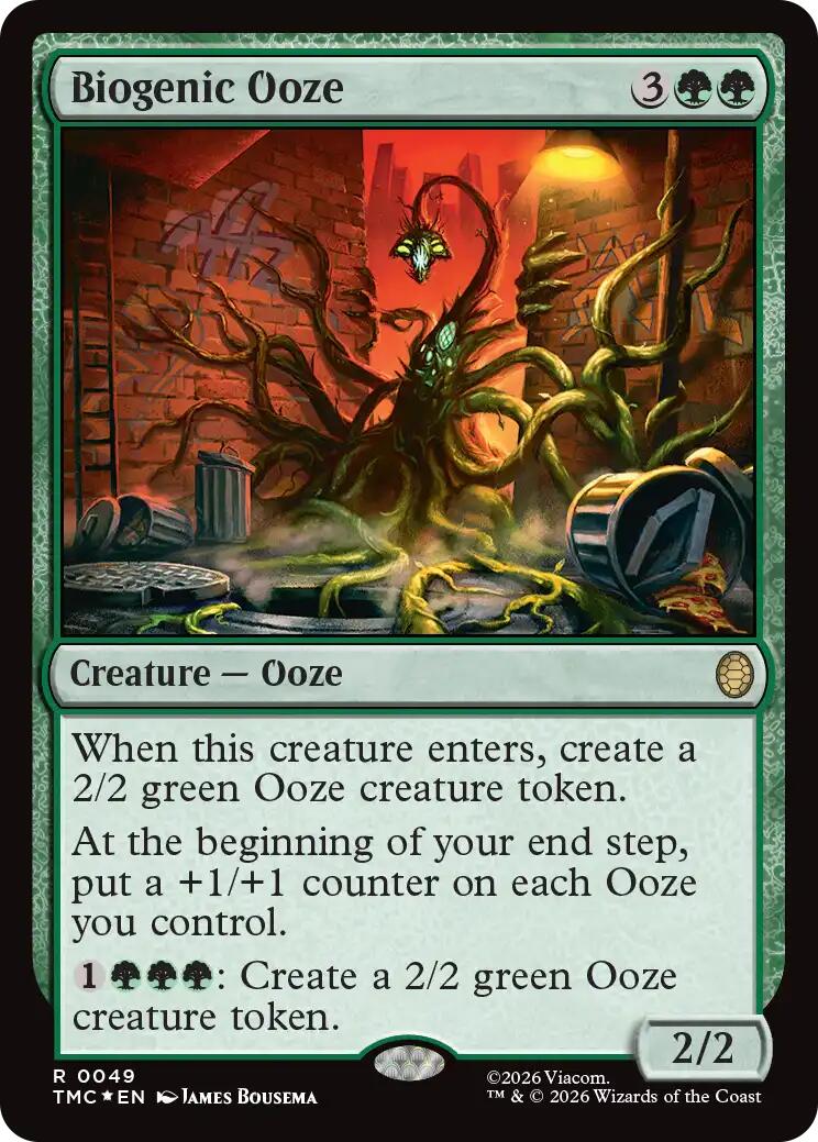 Biogenic Ooze (Surge Foil) [Teenage Mutant Ninja Turtles Commander] | Exor Games New Glasgow