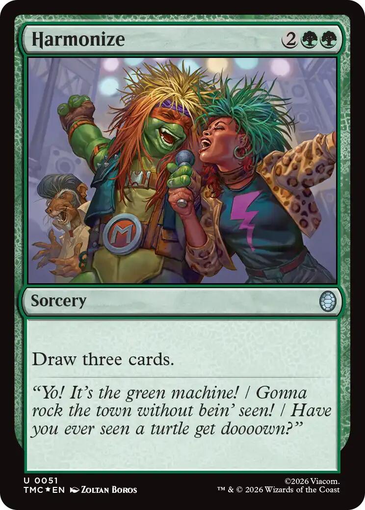 Harmonize (Surge Foil) [Teenage Mutant Ninja Turtles Commander] | Exor Games New Glasgow