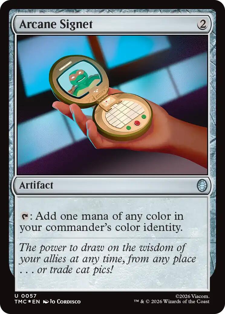Arcane Signet (Surge Foil) [Teenage Mutant Ninja Turtles Commander] | Exor Games New Glasgow