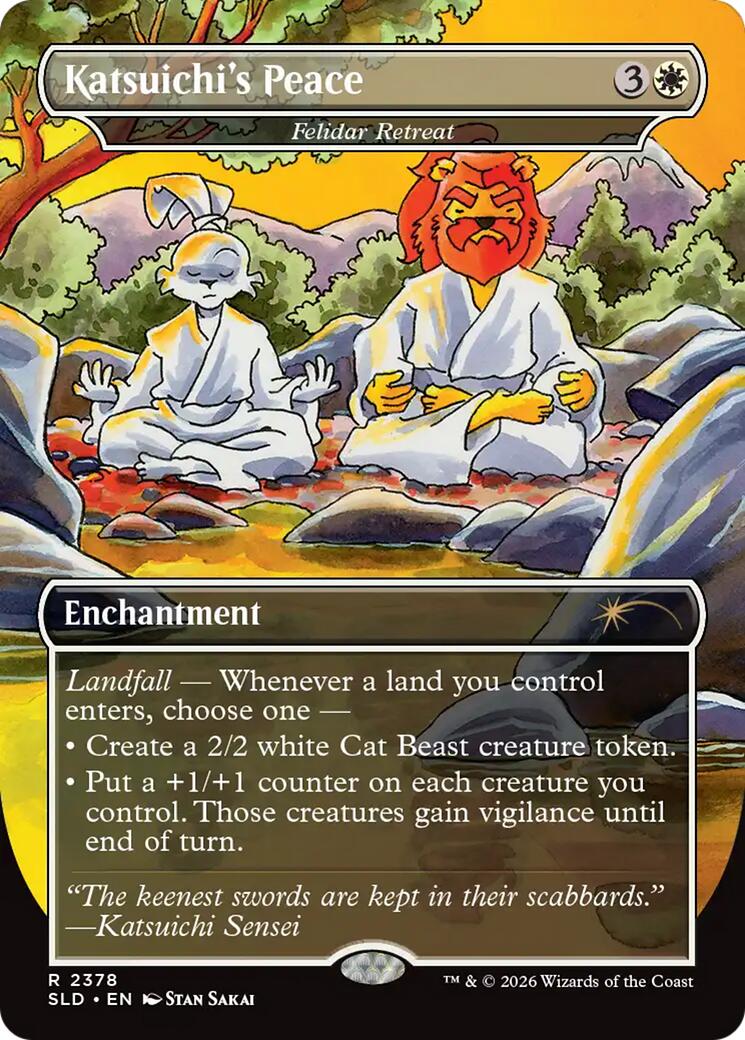 Katsuichi's Peace - Felidar Retreat [Secret Lair Drop Series] | Exor Games New Glasgow