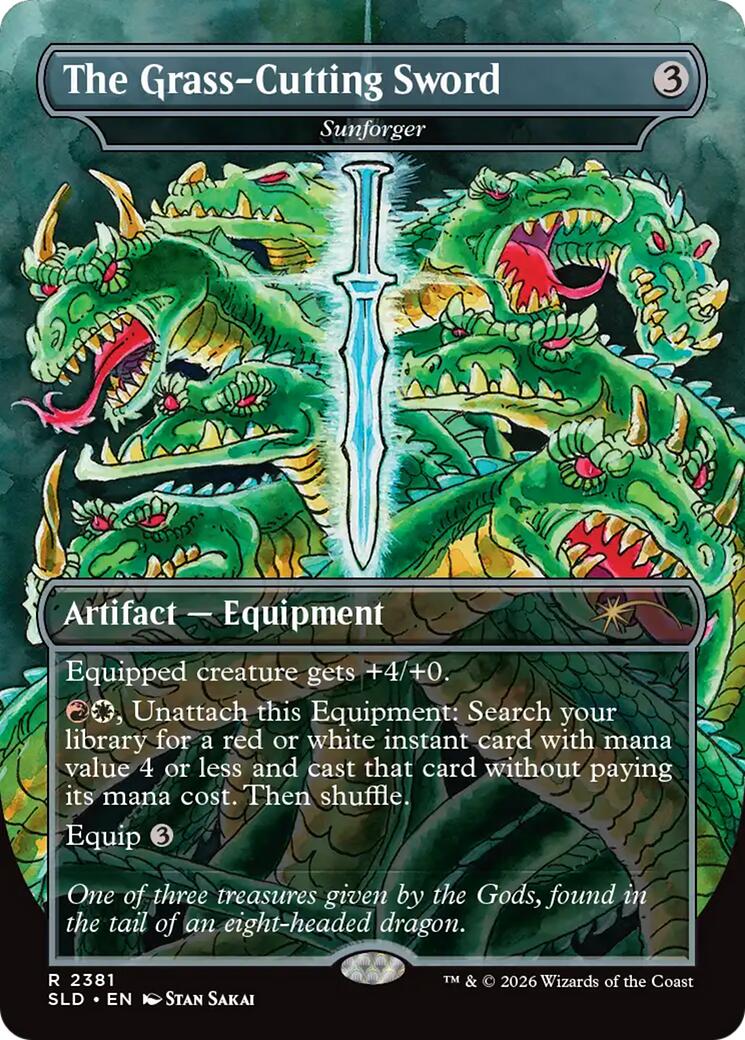 The Grass-Cutting Sword - Sunforger [Secret Lair Drop Series] | Exor Games New Glasgow
