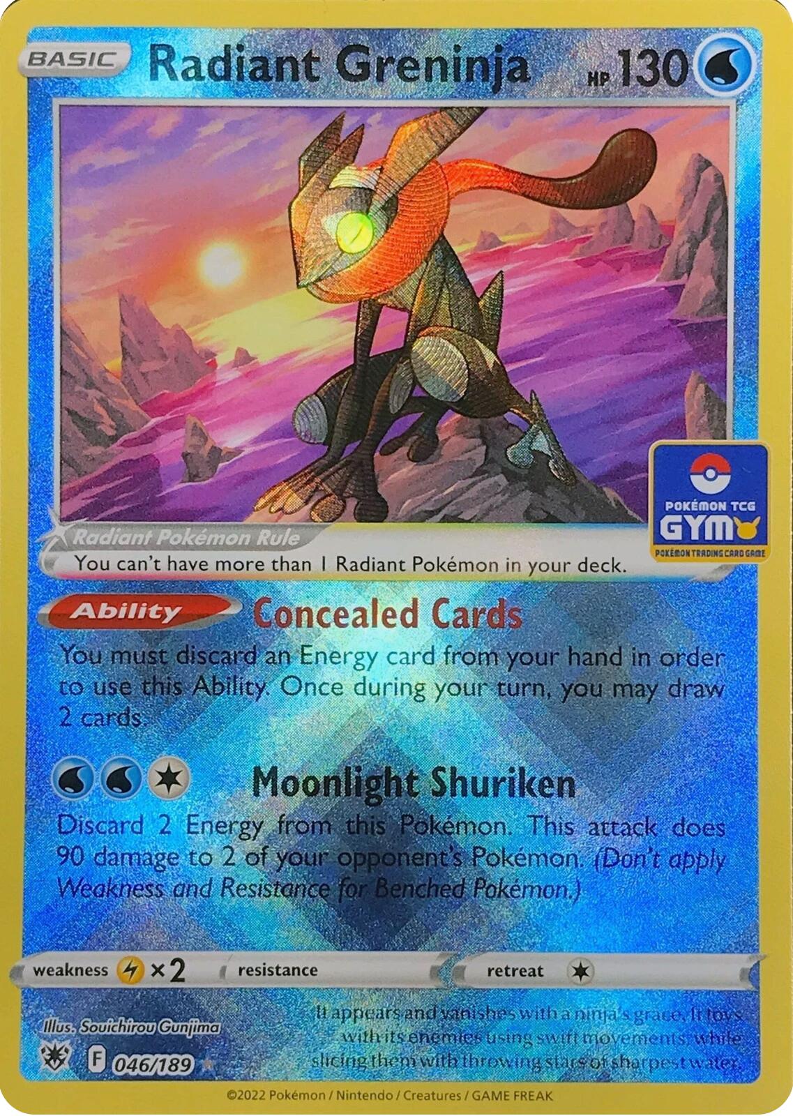 Radiant Greninja (046/189) [League & Championship Cards] | Exor Games New Glasgow