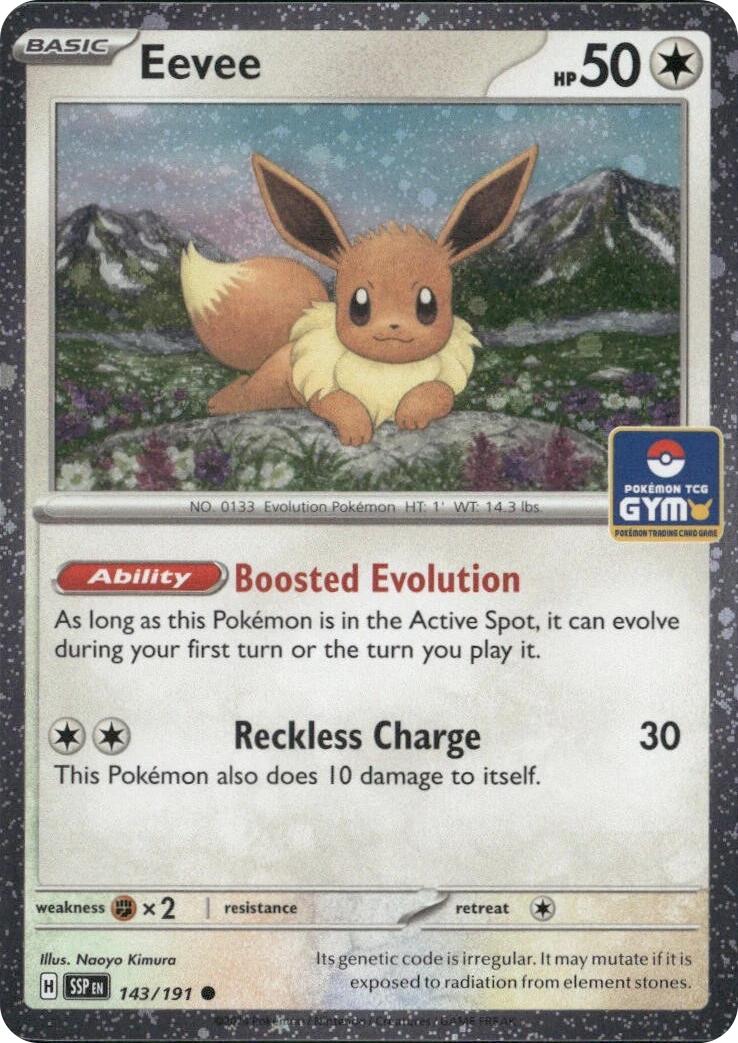 Eevee (143/191) (Southeast Asia Exclusive) [League & Championship Cards] | Exor Games New Glasgow