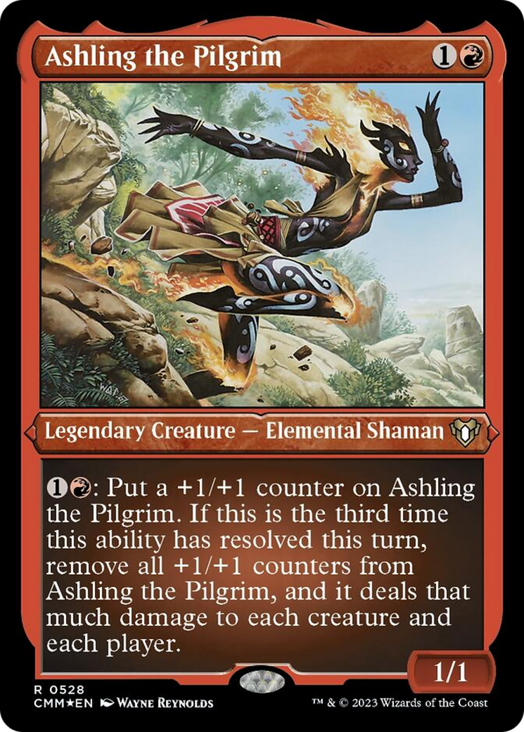 Ashling the Pilgrim (Foil Etched) [Commander Masters] | Exor Games New Glasgow