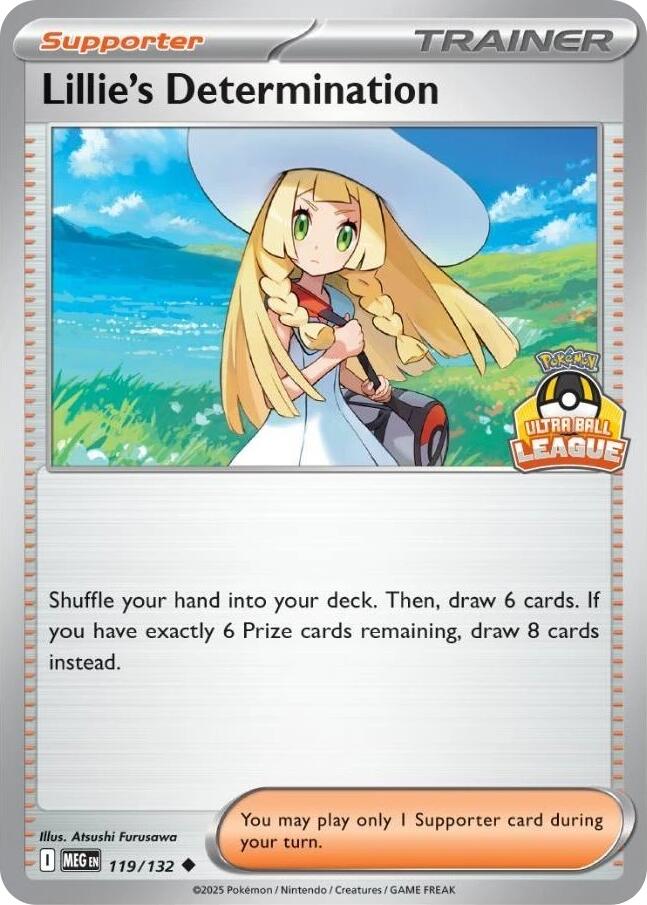 Lillie's Determination (119/132) (Ultra Ball League) [League & Championship Cards] | Exor Games New Glasgow