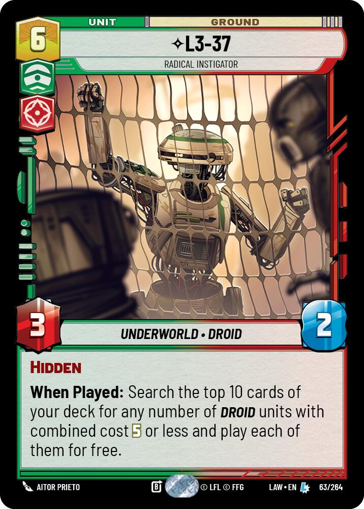 L3-37 - Radical Instigator (63/264) (63/264) [A Lawless Time] | Exor Games New Glasgow