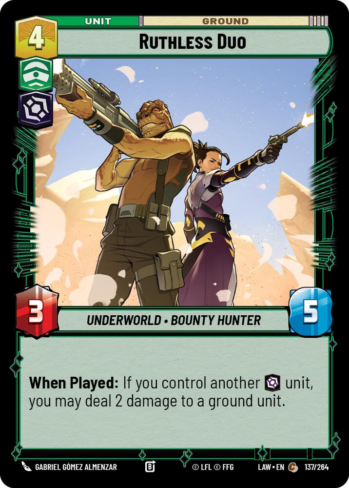 Ruthless Duo (137/264) (137/264) [A Lawless Time] | Exor Games New Glasgow