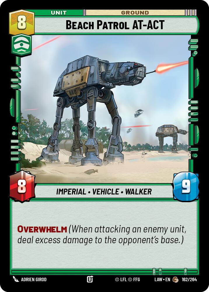 Beach Patrol AT-ACT (162/264) (162/264) [A Lawless Time] | Exor Games New Glasgow