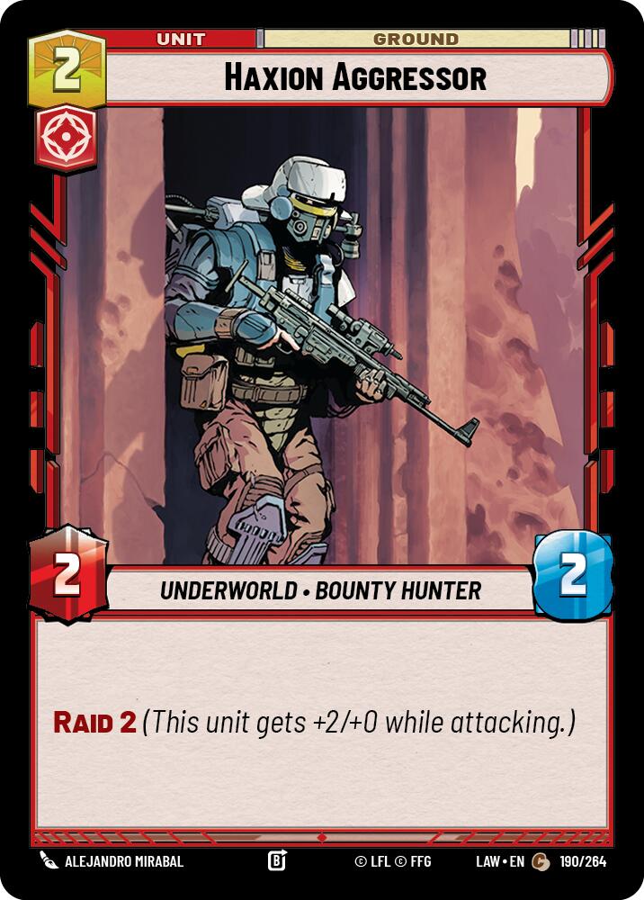 Haxion Aggressor (190/264) (190/264) [A Lawless Time] | Exor Games New Glasgow