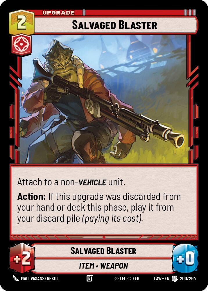 Salvaged Blaster (200/264) (200/264) [A Lawless Time] | Exor Games New Glasgow