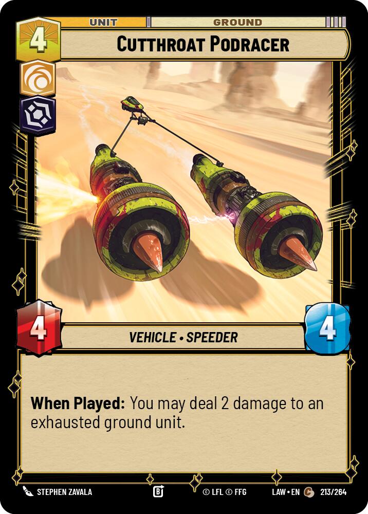 Cutthroat Podracer (213/264) (213/264) [A Lawless Time] | Exor Games New Glasgow