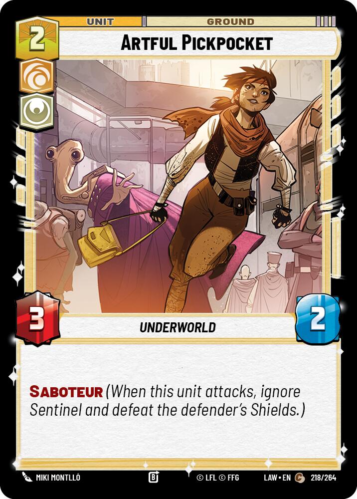 Artful Pickpocket (218/264) (218/264) [A Lawless Time] | Exor Games New Glasgow