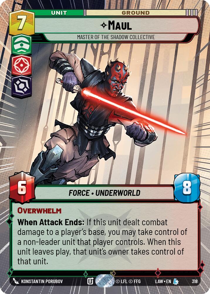 Maul - Master of the Shadow Collective (318) (Hyperspace) (318) [A Lawless Time] | Exor Games New Glasgow