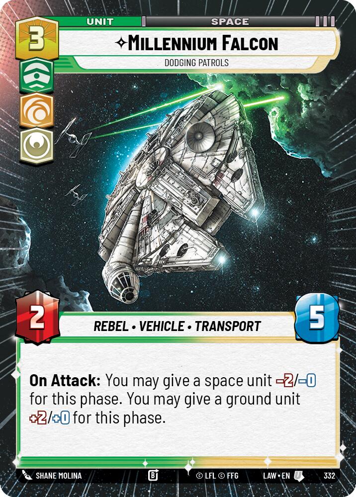 Millennium Falcon - Dodging Patrols (332) (Hyperspace) (332) [A Lawless Time] | Exor Games New Glasgow