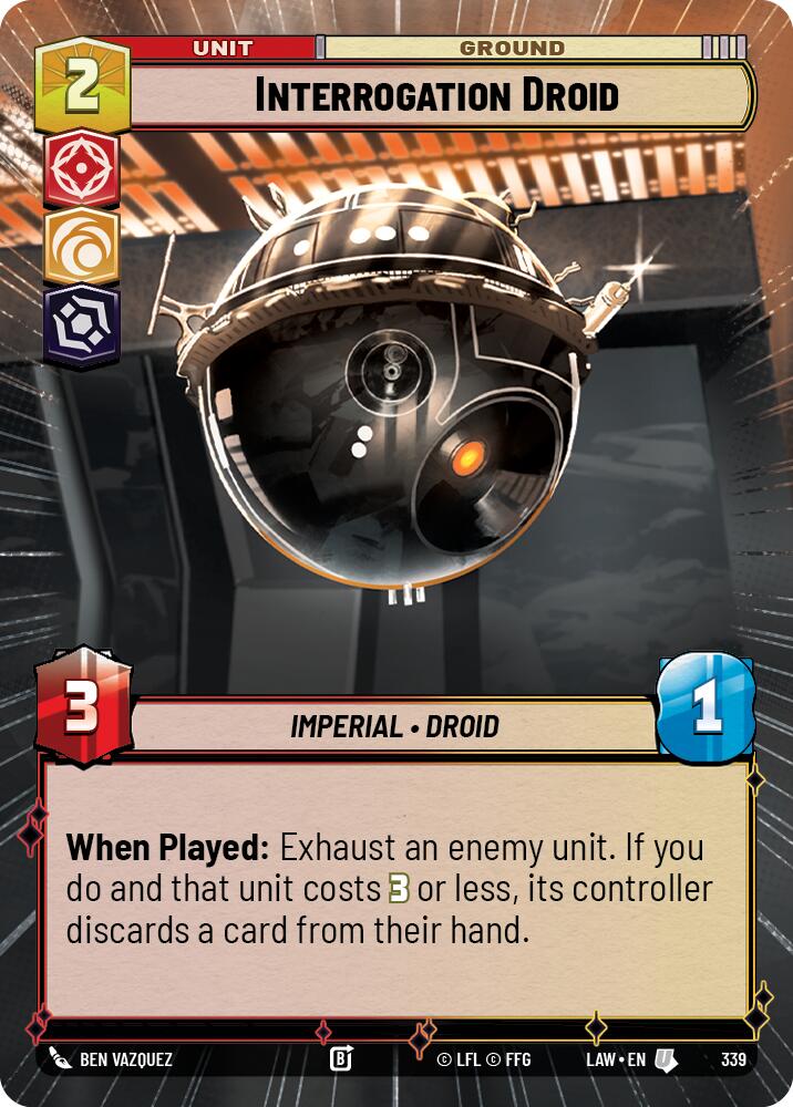 Interrogation Droid (339) (Hyperspace) (339) [A Lawless Time] | Exor Games New Glasgow