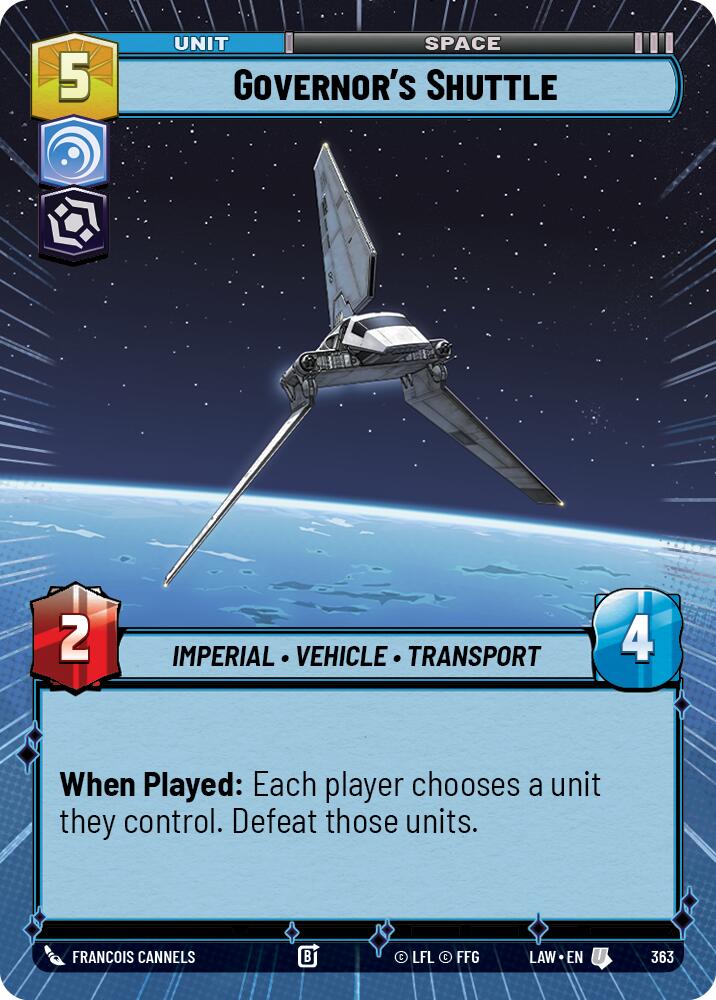 Governor's Shuttle (363) (Hyperspace) (363) [A Lawless Time] | Exor Games New Glasgow