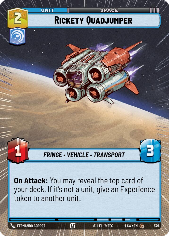 Rickety Quadjumper (379) (Hyperspace) (379) [A Lawless Time] | Exor Games New Glasgow