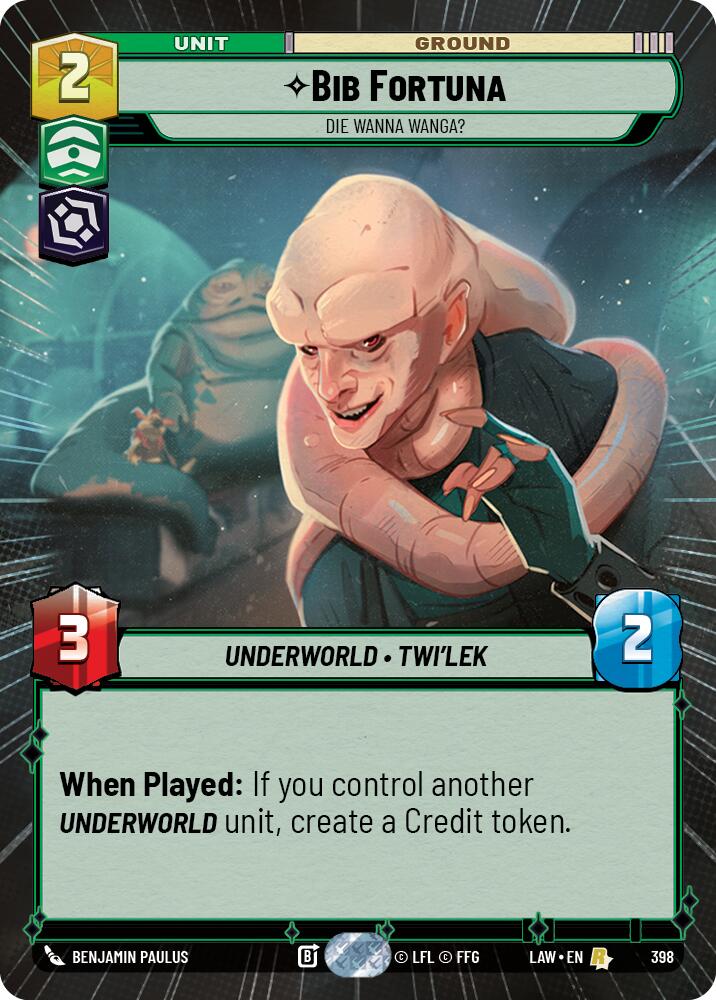 Bib Fortuna - Die Wanna Wanga? (398) (Hyperspace) (398) [A Lawless Time] | Exor Games New Glasgow