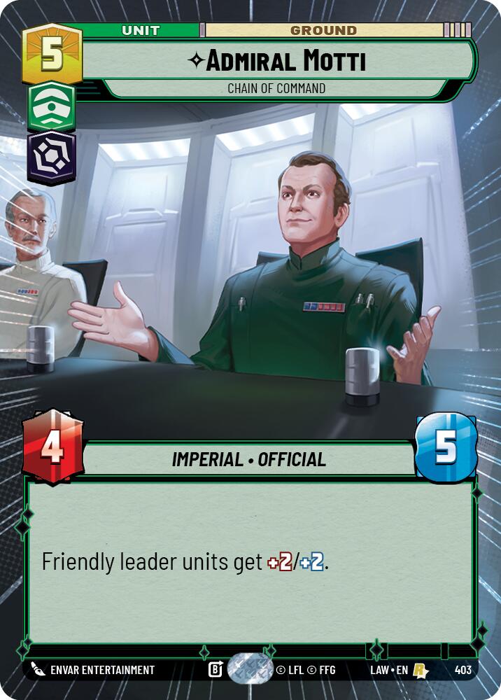 Admiral Motti - Chain of Command (403) (Hyperspace) (403) [A Lawless Time] | Exor Games New Glasgow