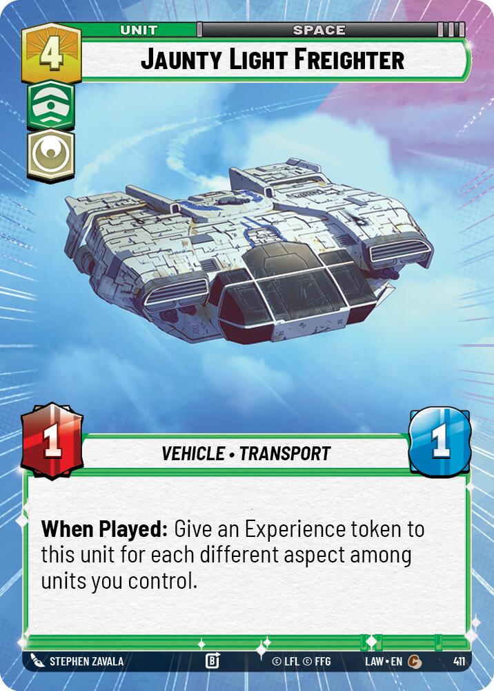 Jaunty Light Frieghter (411) (Hyperspace) (411) [A Lawless Time] | Exor Games New Glasgow