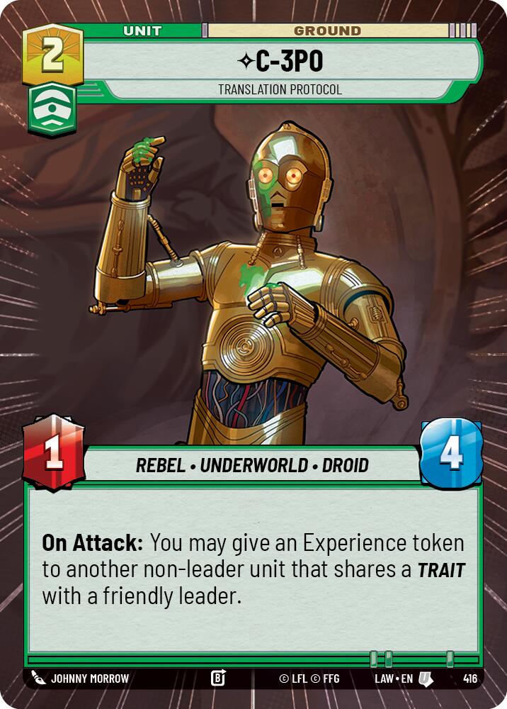 C-3PO - Translation Protocol (416) (Hyperspace) (416) [A Lawless Time] | Exor Games New Glasgow