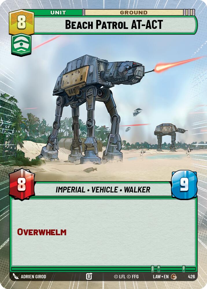 Beach Patrol AT-ACT (426) (Hyperspace) (426) [A Lawless Time] | Exor Games New Glasgow