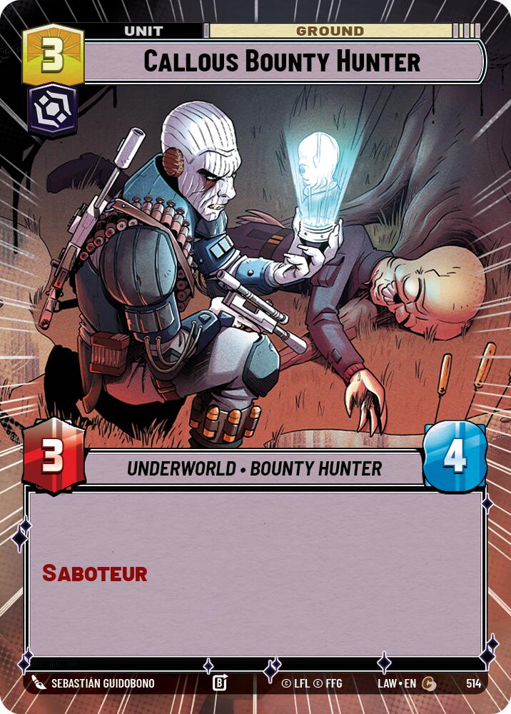 Callous Bounty Hunter (514) (Hyperspace) (514) [A Lawless Time] | Exor Games New Glasgow