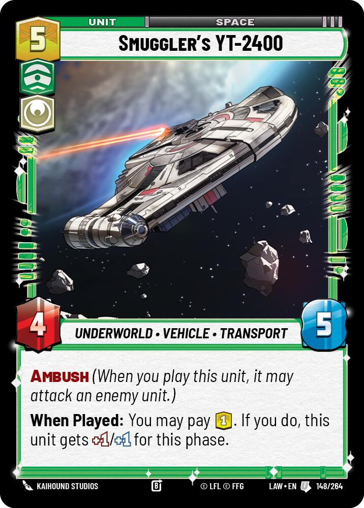 Smuggler's YT-2400 (148/264) (148/264) [A Lawless Time] | Exor Games New Glasgow