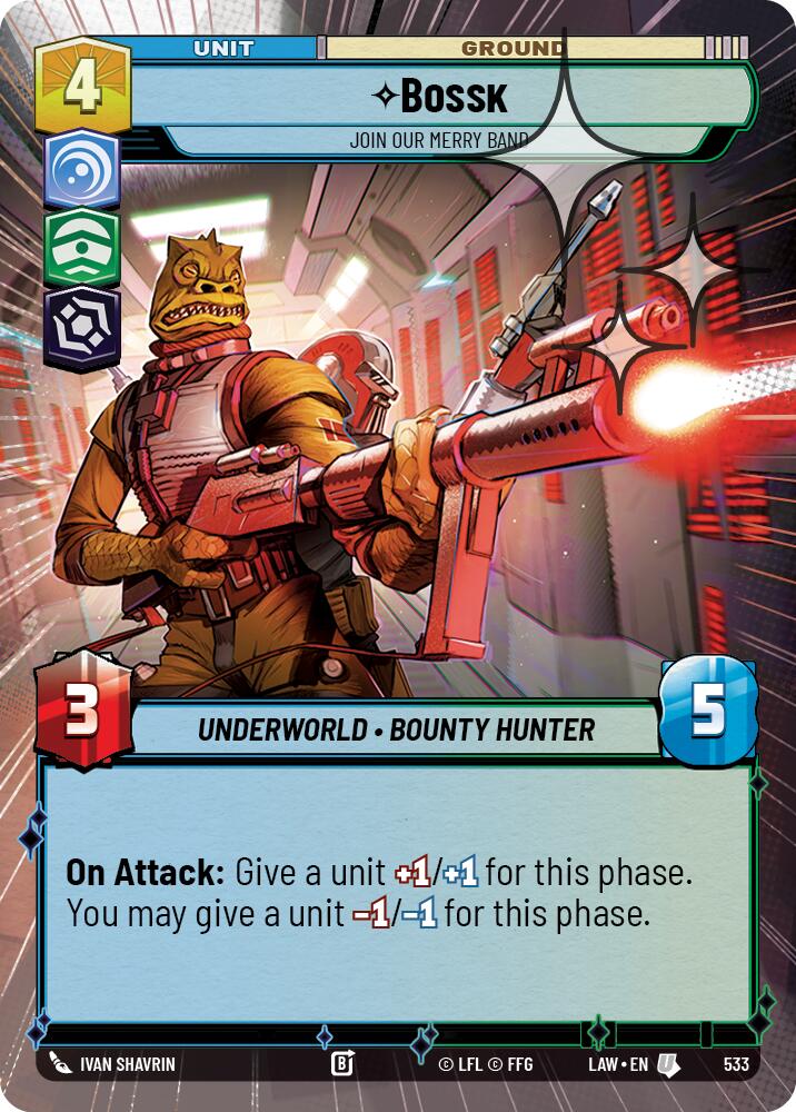 Bossk - Join Our Merry Band (533) (Hyperspace Foil) (533) [A Lawless Time] | Exor Games New Glasgow