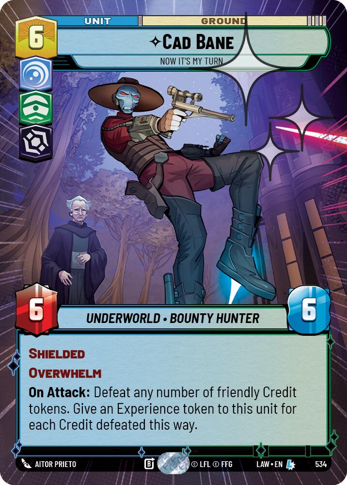 Cad Bane - Now It's My Turn (534) (Hyperspace Foil) (534) [A Lawless Time] | Exor Games New Glasgow