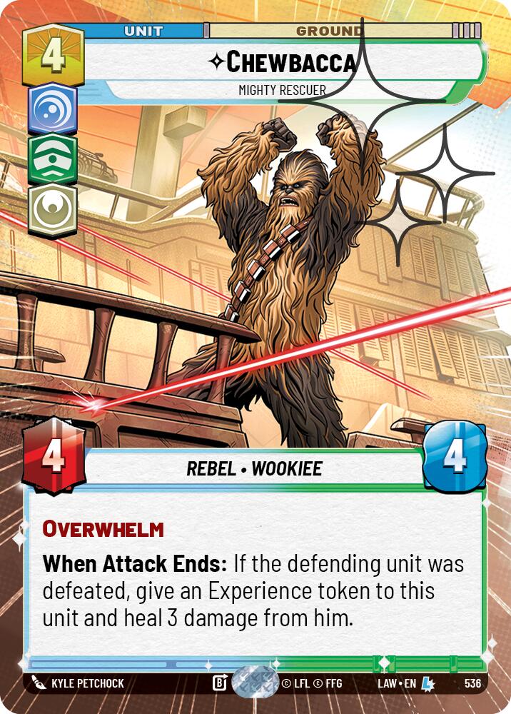 Chewbacca - Mighty Rescuer (536) (Hyperspace Foil) (536) [A Lawless Time] | Exor Games New Glasgow