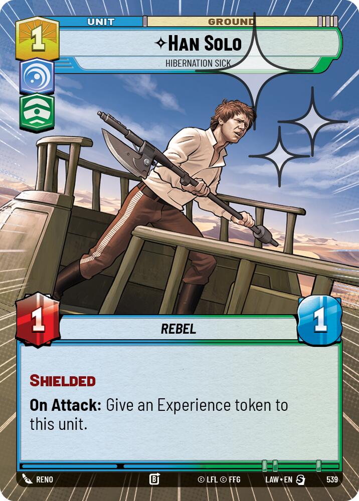 Han Solo - Hibernation Sick (539) (Hyperspace Foil) (539) [A Lawless Time] | Exor Games New Glasgow
