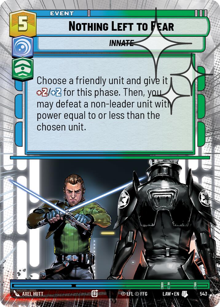 Nothing Left to Fear (543) (Hyperspace Foil) (543) [A Lawless Time] | Exor Games New Glasgow
