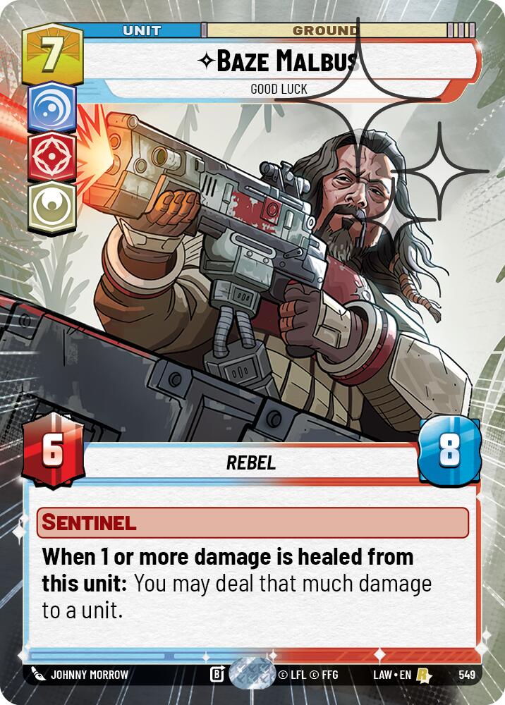 Baze Malbus - Good Luck (549) (Hyperspace Foil) (549) [A Lawless Time] | Exor Games New Glasgow