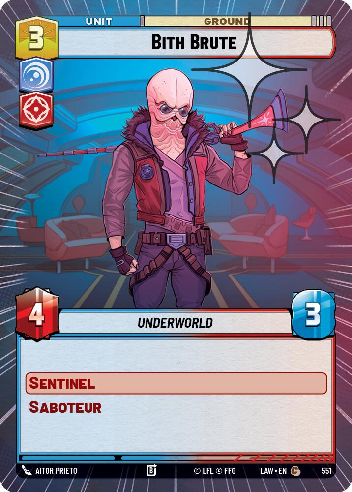 Bith Brute (551) (Hyperspace Foil) (551) [A Lawless Time] | Exor Games New Glasgow