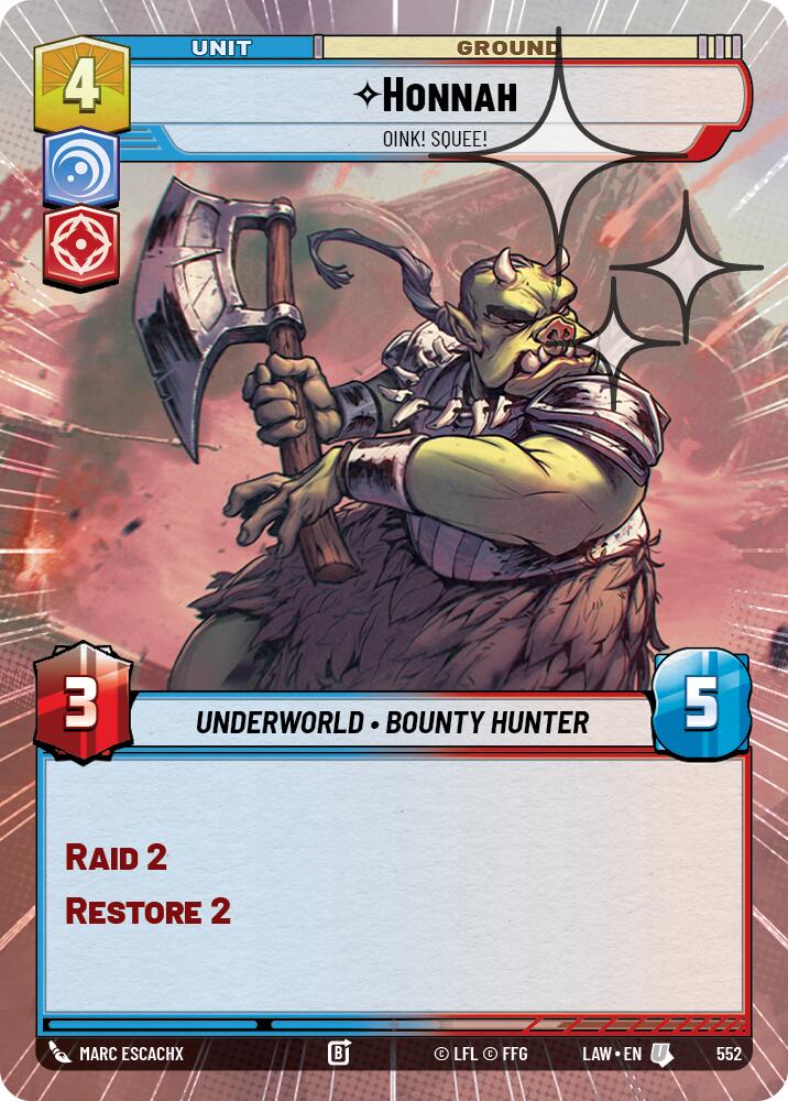 Honnah - Oink! Squee! (552) (Hyperspace Foil) (552) [A Lawless Time] | Exor Games New Glasgow