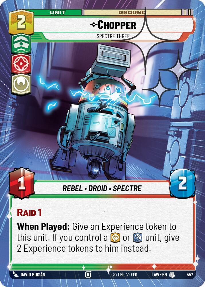 Chopper - Spectre Three (557) (Hyperspace Foil) (557) [A Lawless Time] | Exor Games New Glasgow