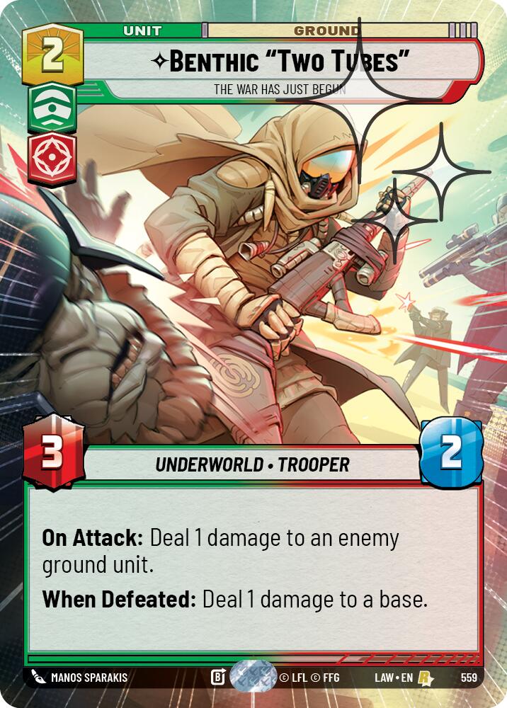 Benthic "Two Tubes" - The War Has Just Begun (559) (Hyperspace Foil) (559) [A Lawless Time] | Exor Games New Glasgow