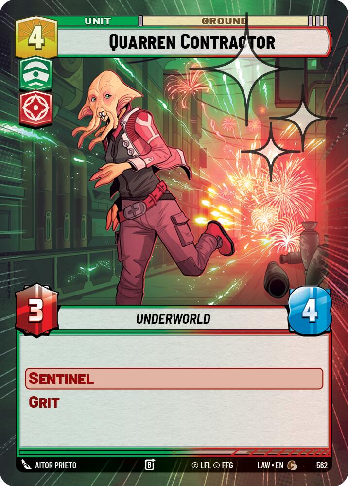 Quarren Contractor (562) (Hyperspace Foil) (562) [A Lawless Time] | Exor Games New Glasgow