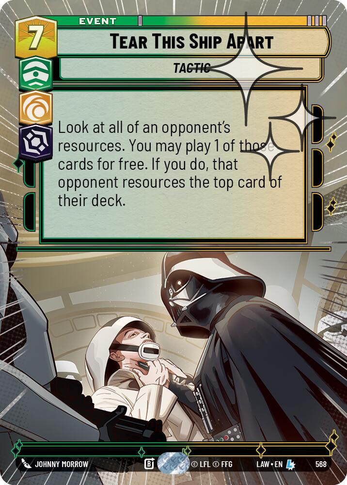 Tear This Ship Apart (568) (Hyperspace Foil) (568) [A Lawless Time] | Exor Games New Glasgow