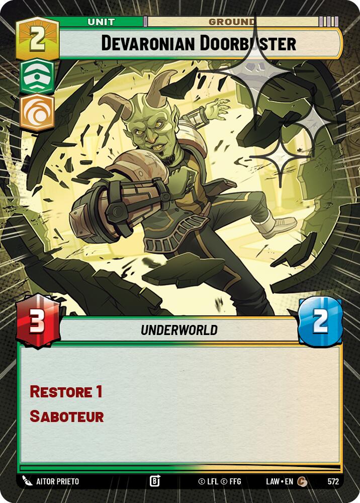 Devaronian Doorbuster (572) (Hyperspace Foil) (572) [A Lawless Time] | Exor Games New Glasgow
