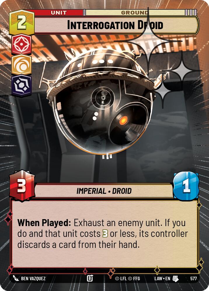 Interrogation Droid (577) (Hyperspace Foil) (577) [A Lawless Time] | Exor Games New Glasgow