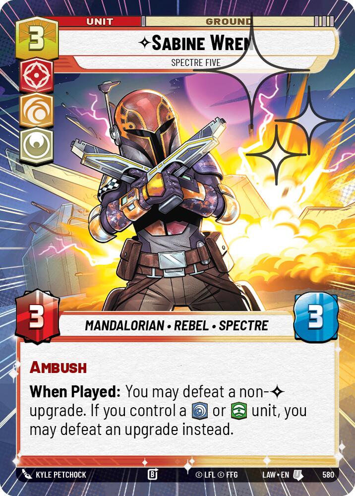 Sabine Wren - Spectre Five (580) (Hyperspace Foil) (580) [A Lawless Time] | Exor Games New Glasgow