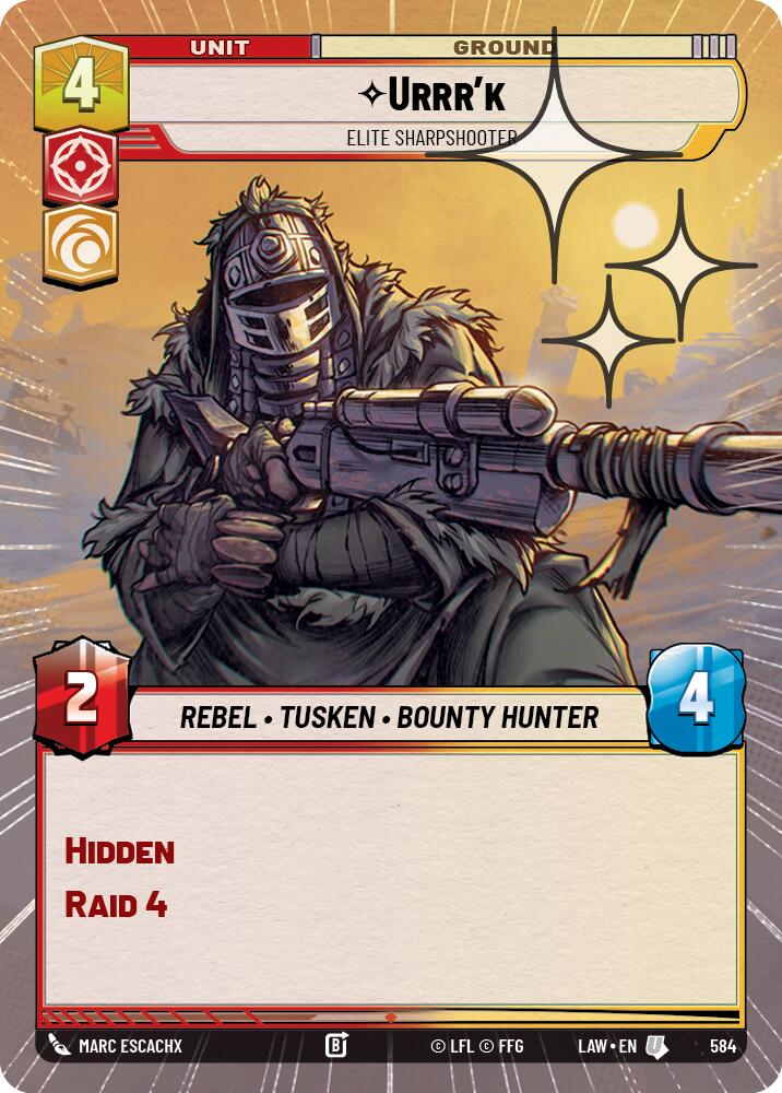 Urrr'k - Elite Sharpshooter (584) (Hyperspace Foil) (584) [A Lawless Time] | Exor Games New Glasgow