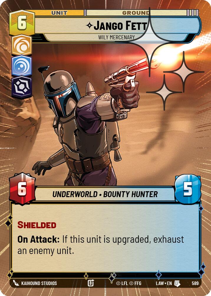 Jango Fett - Wily Mercenary (589) (Hyperspace Foil) (589) [A Lawless Time] | Exor Games New Glasgow