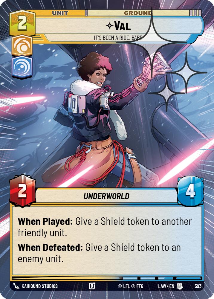 Val - It's Been a Ride, Babe (593) (Hyperspace Foil) (593) [A Lawless Time] | Exor Games New Glasgow