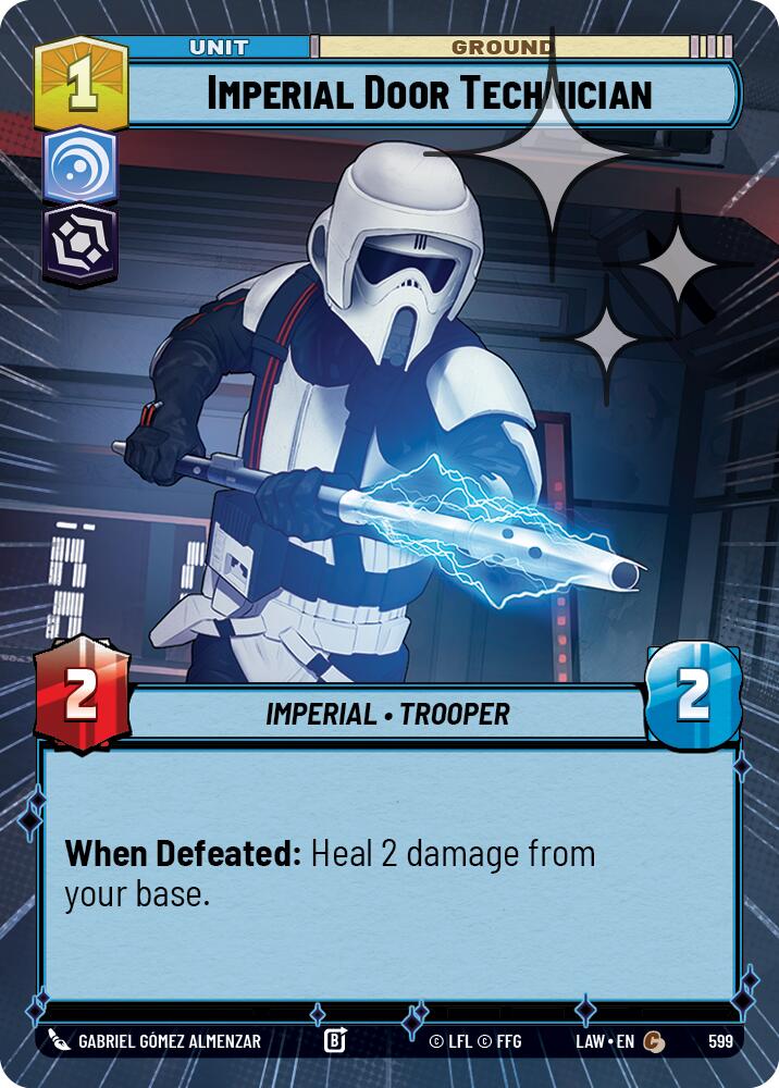 Imperial Door Technician (599) (Hyperspace Foil) (599) [A Lawless Time] | Exor Games New Glasgow