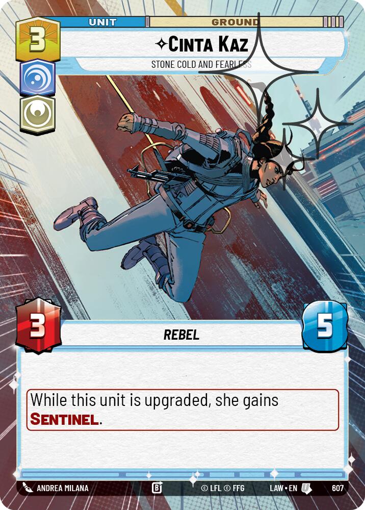 Cinta Kaz - Stone Cold and Fearless (607) (Hyperspace Foil) (607) [A Lawless Time] | Exor Games New Glasgow
